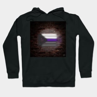 Demisexual Pride Flag in Neon Hoodie